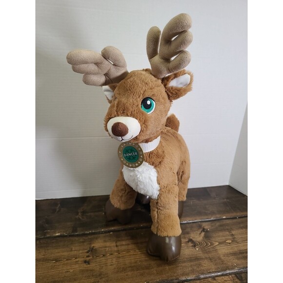 Build a Bear Workshop 16" Dancer Santa Reindeer Christmas Green Eyes - Picture 1 of 5
